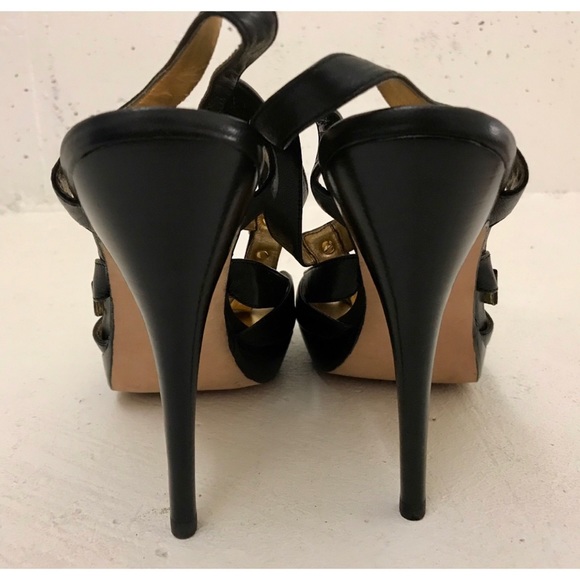 NEW CHARLES DAVID Platform Peep Toe Heels - Picture 3 of 4